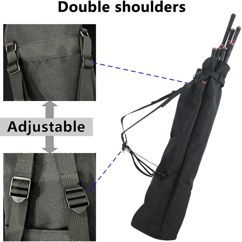 BOYEA & SKULLEAP Lightweight Golf Carry Bag (Carry 8-10 Clubs) Par 3 Golf Bag Pitch n Putt Small Golf Bag/Training, Foldable & Adjustable Double Straps, for Men/Women Gifts &Golf Course/Travel - Image 2